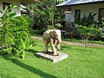 Promtsuk Buri - Resort <br> Elephant statue in the resort Promtsuk Buri - Resort <br> Elephant statue in the resort